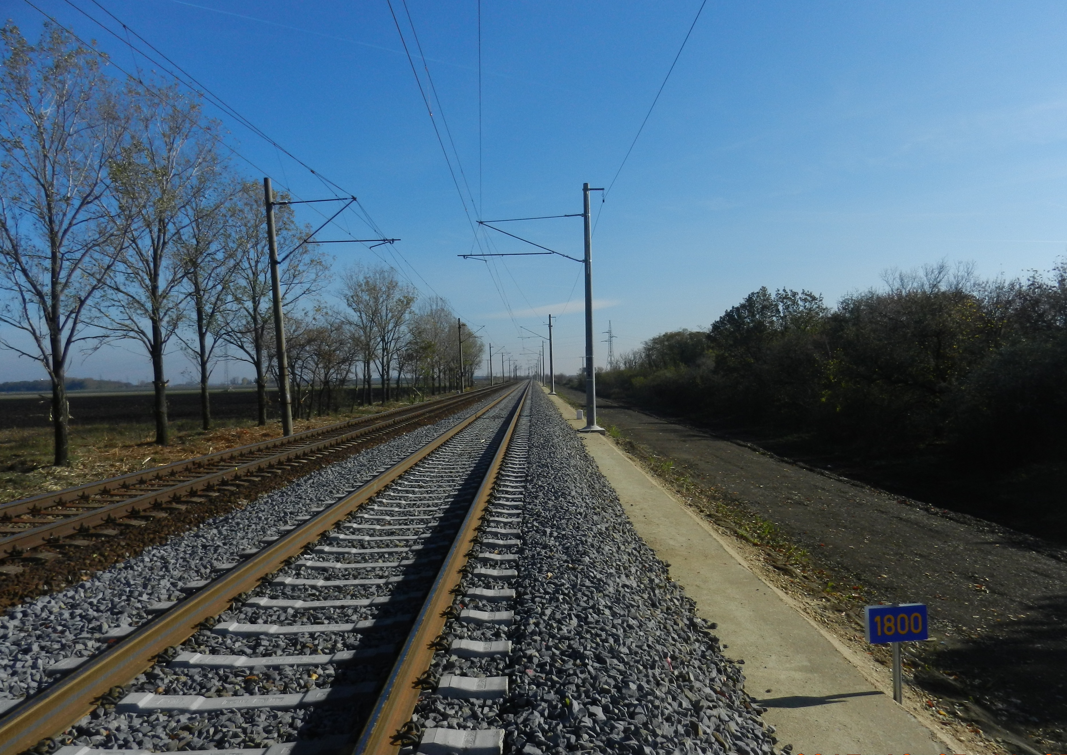 Püspökladány-Ebes vasútvonal fejlesztése - Izgradnja željezničke infrastrukture