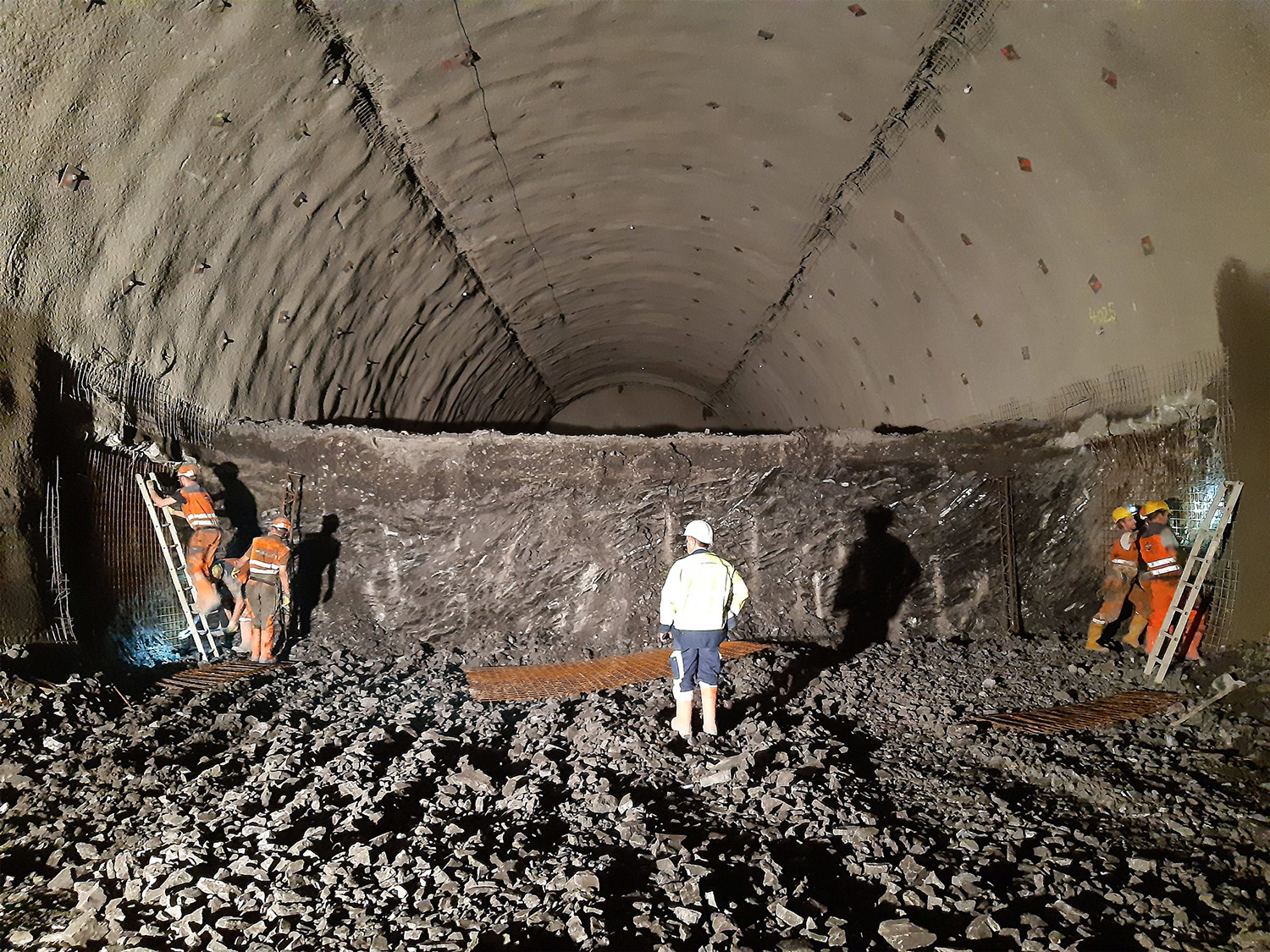 Karawankentunnel, Rosenthal - Izgradnja tunela