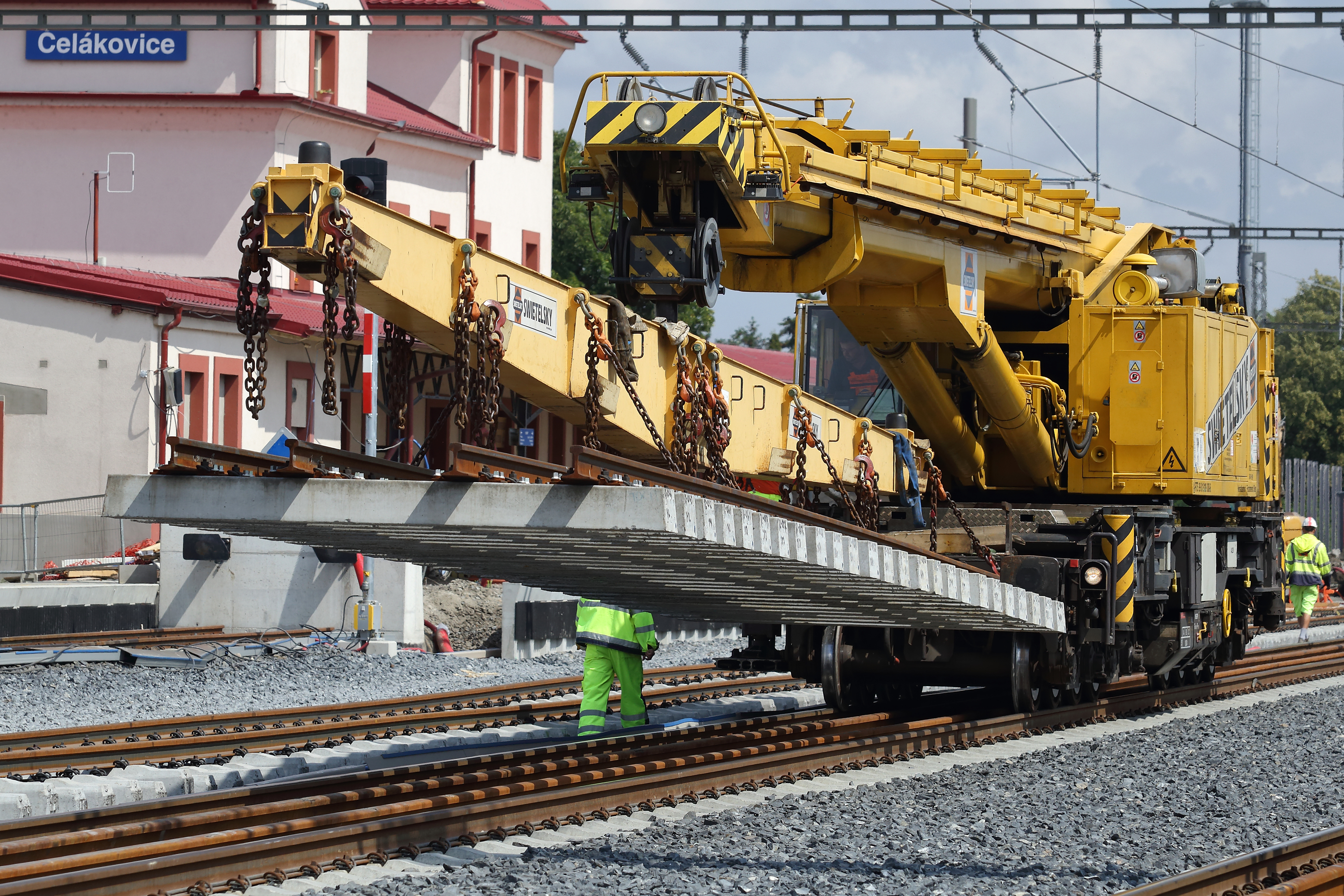 Optimalizace trati Lysá nad Labem – Praha Vysočany, 2. stavba / I. část žel. stanice Čelákovice  - Izgradnja željezničke infrastrukture