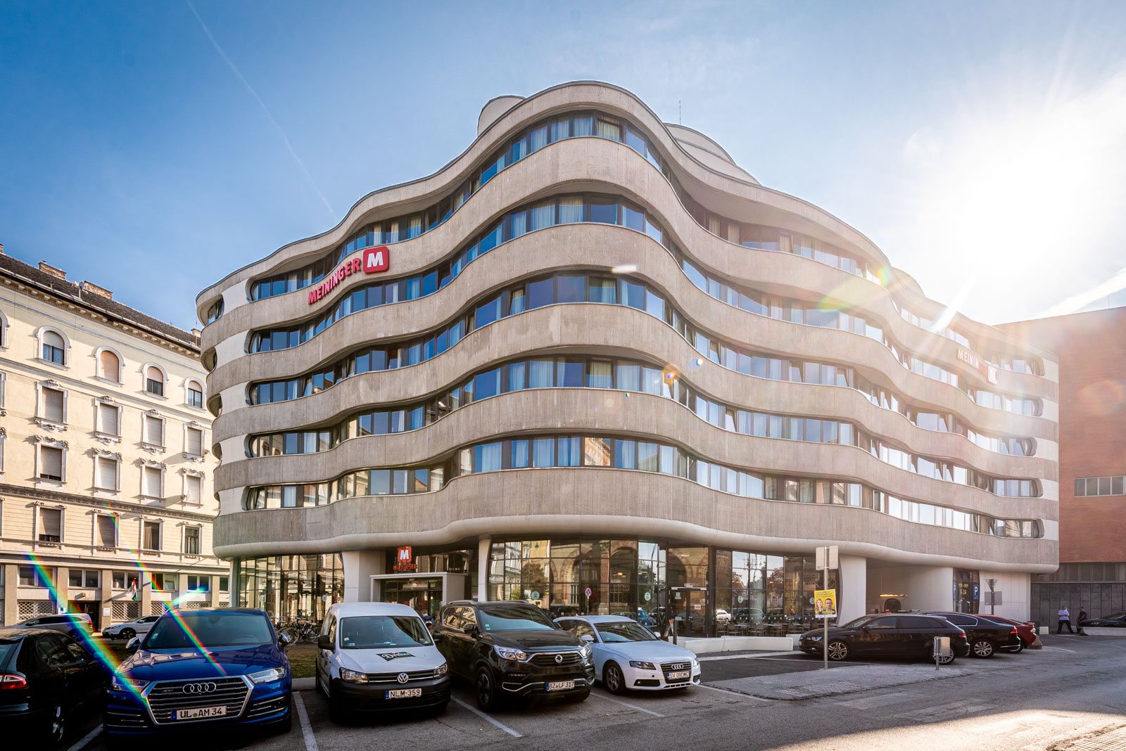 Hotel épület, Meininger, Budapest - Visokogradnja