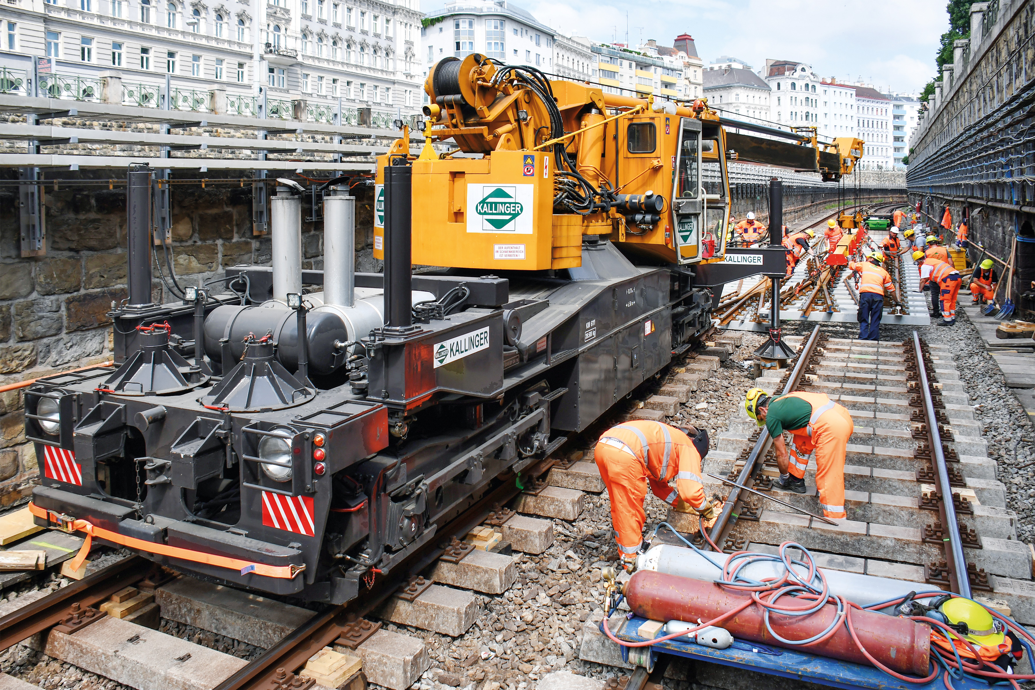 Gleisarbeiten, Wien - Izgradnja željezničke infrastrukture