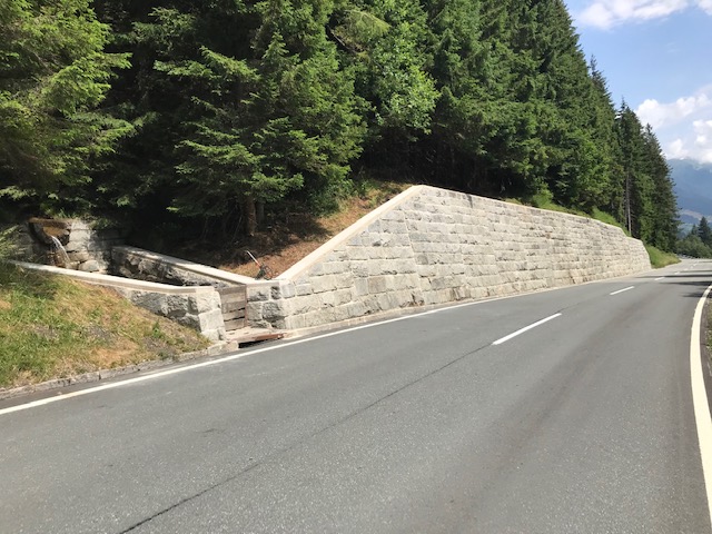 Mauersanierung an der Gerlos Alpenstraße in Krimml - Izgradnja cesta i mostova