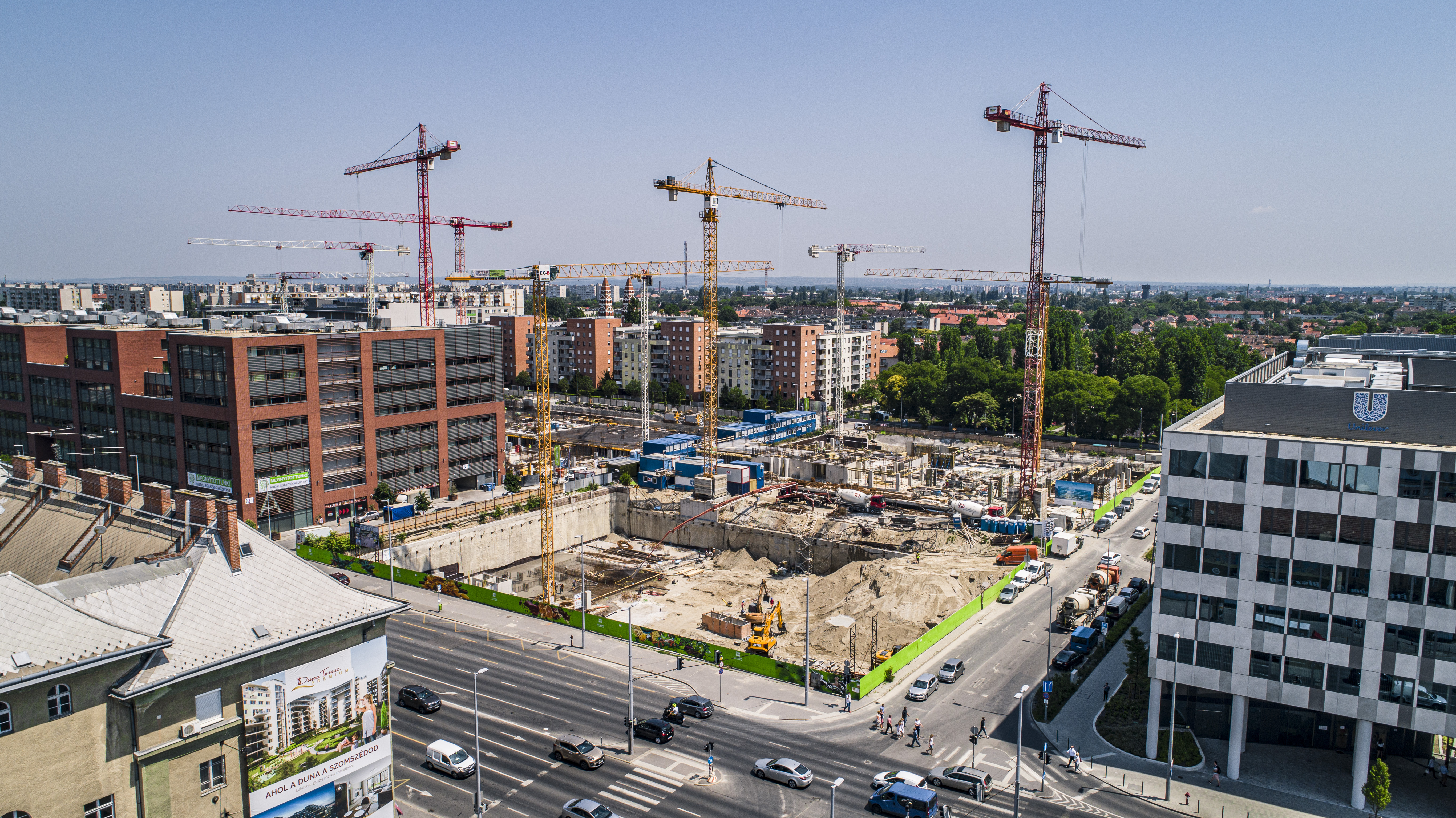 Váci Greens 'E', 'F' mélyalapozási munkái  - Niskogradnja