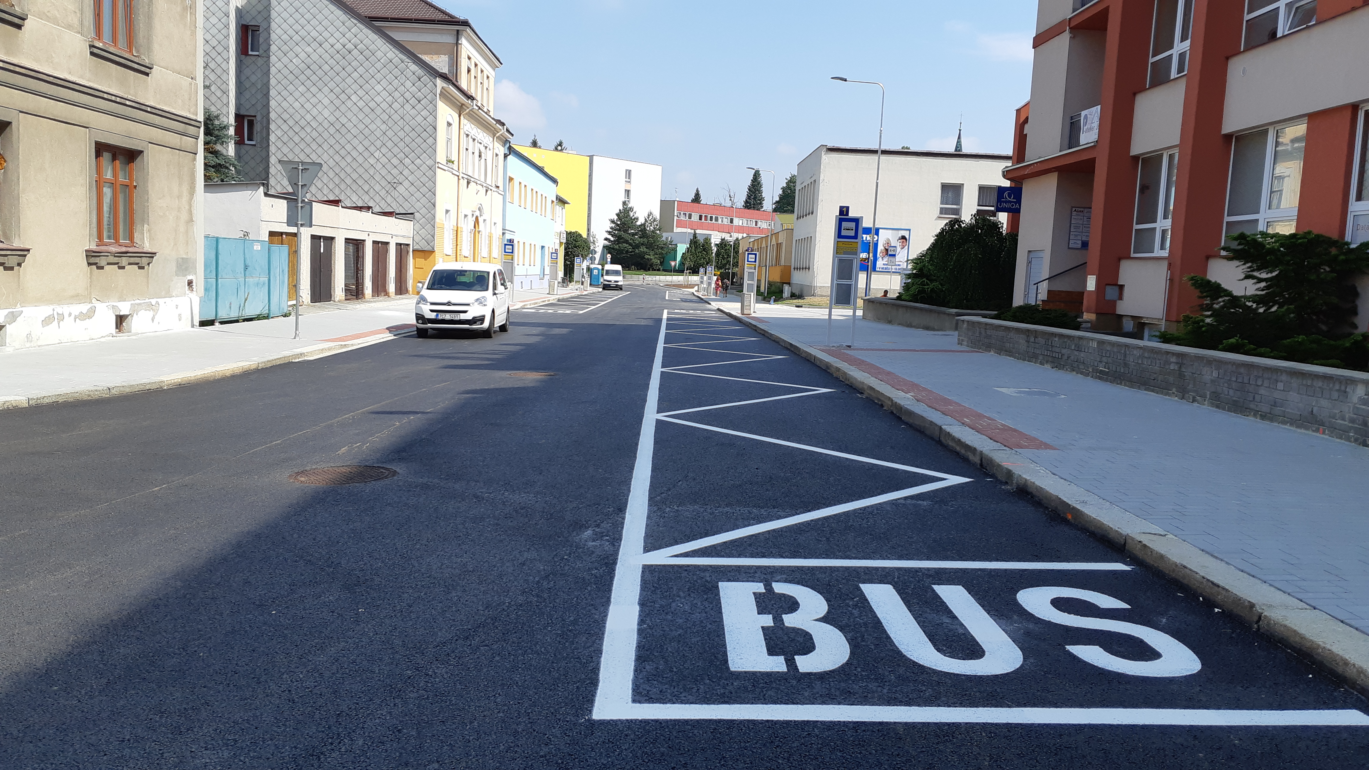 Jindřichův Hradec – rekonstrukce ul. Pravdova, terminál MHD - Izgradnja cesta i mostova