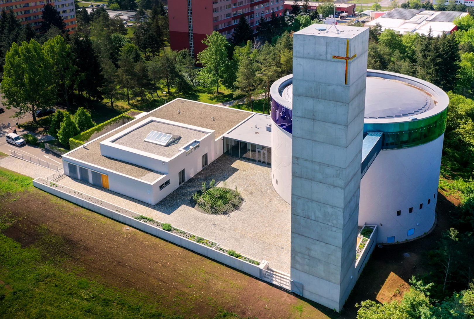 Přístavba duchovního centra Brno – Lesná, kostel a věž - Visokogradnja