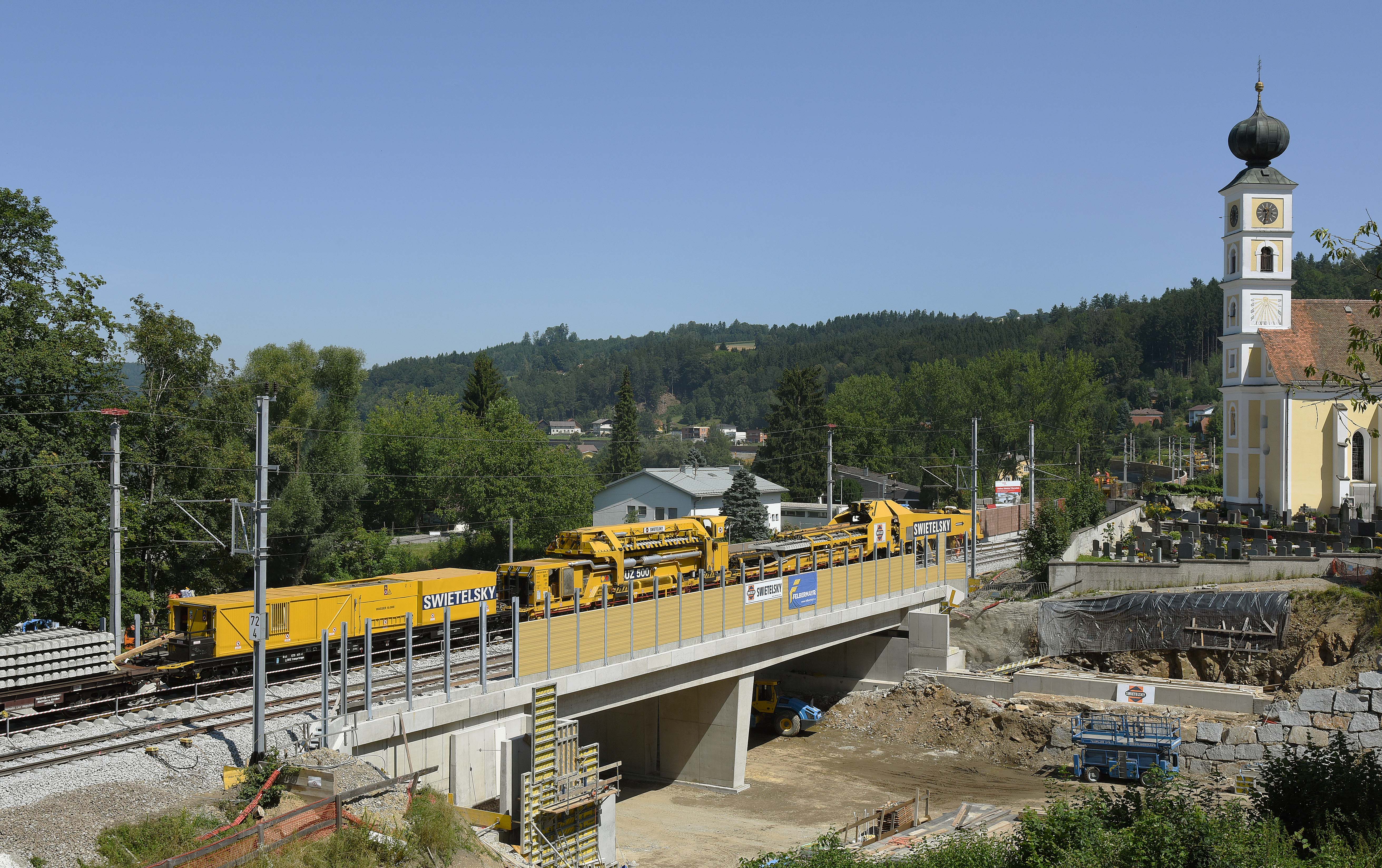 Umbau Bahnhof Wernstein - Izgradnja željezničke infrastrukture