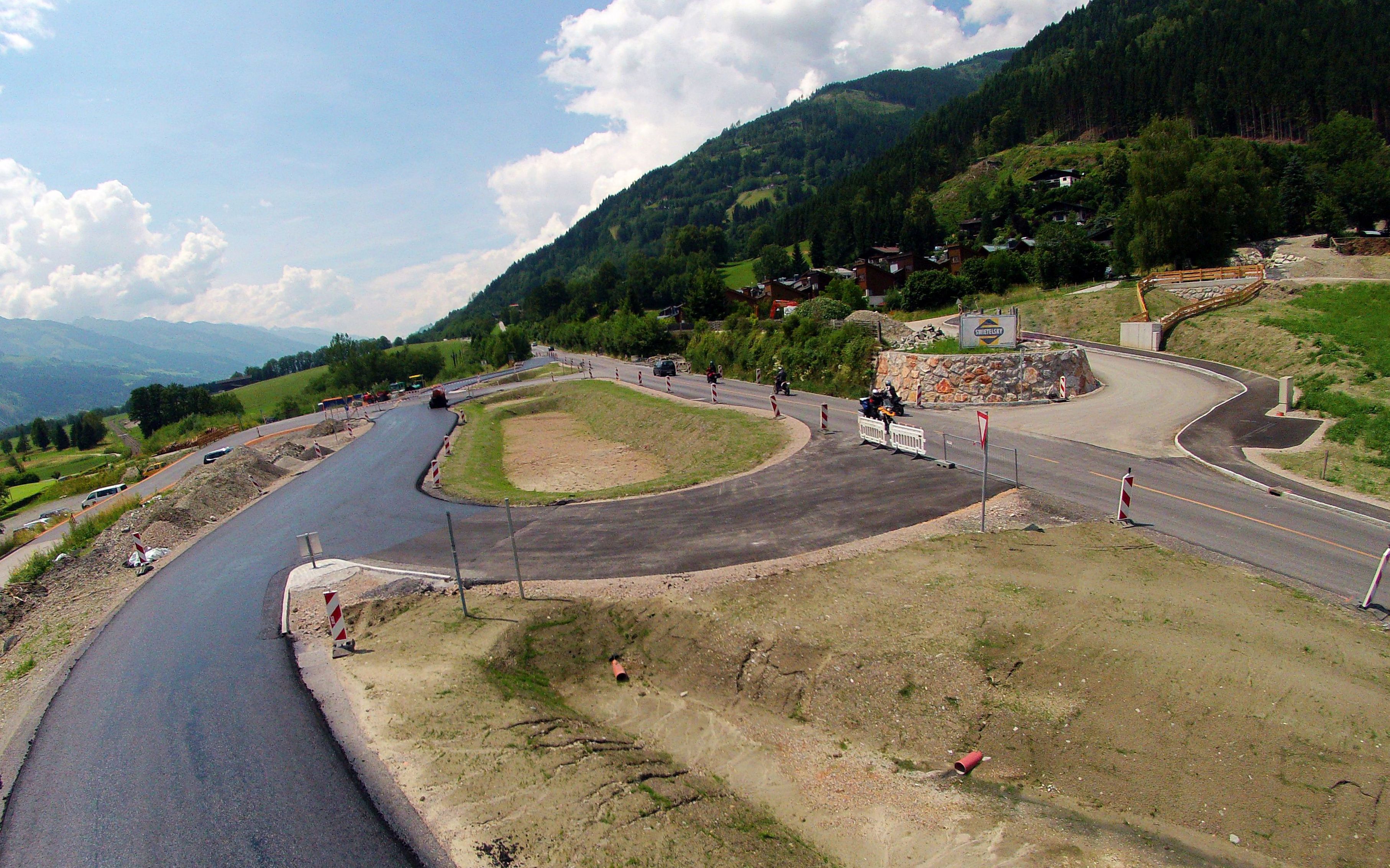 B-168 Knoten Limberg Zell am See - Izgradnja cesta i mostova