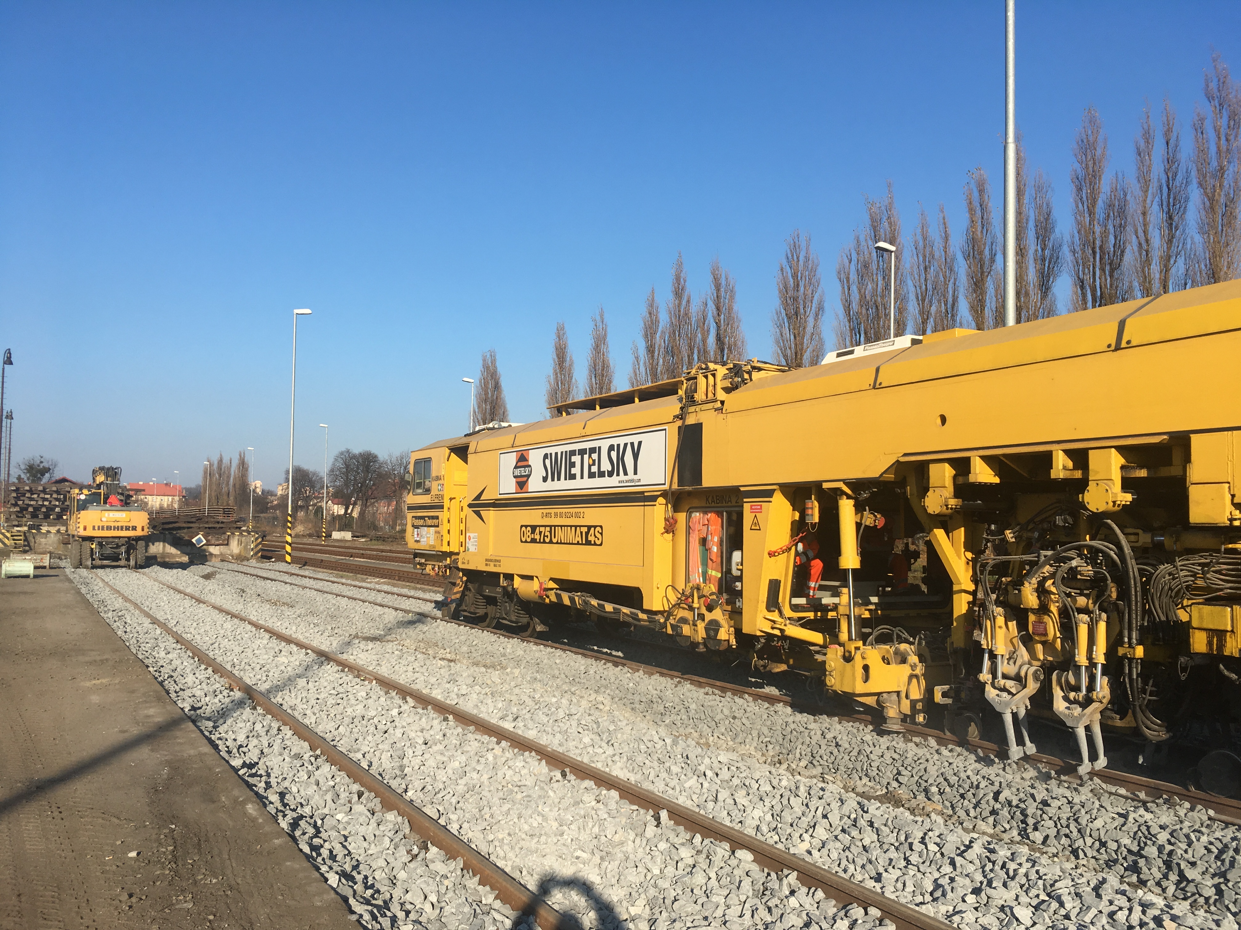 Oprava kolejí v ŽST Český Těšín  - Izgradnja željezničke infrastrukture