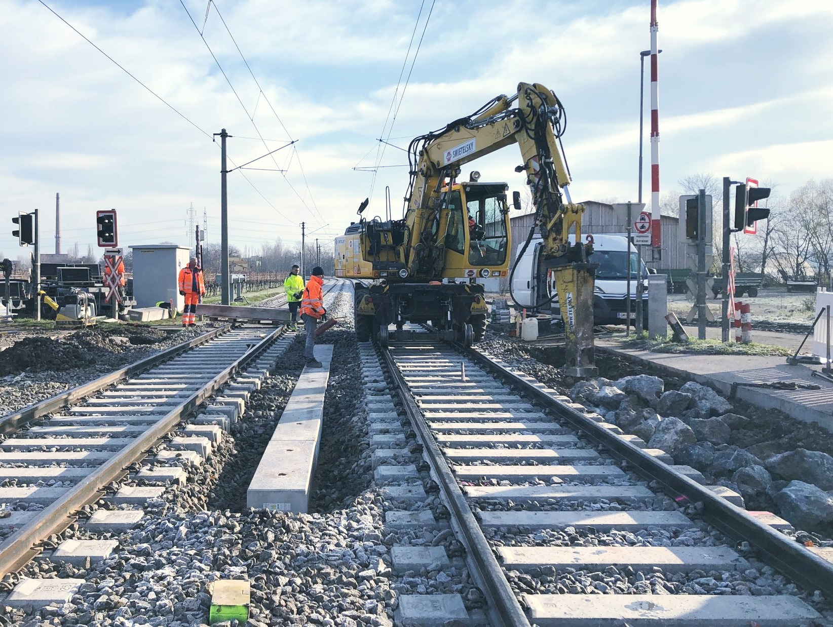 Erneuerung Oberbau - WLB Traiskirchen - Izgradnja željezničke infrastrukture
