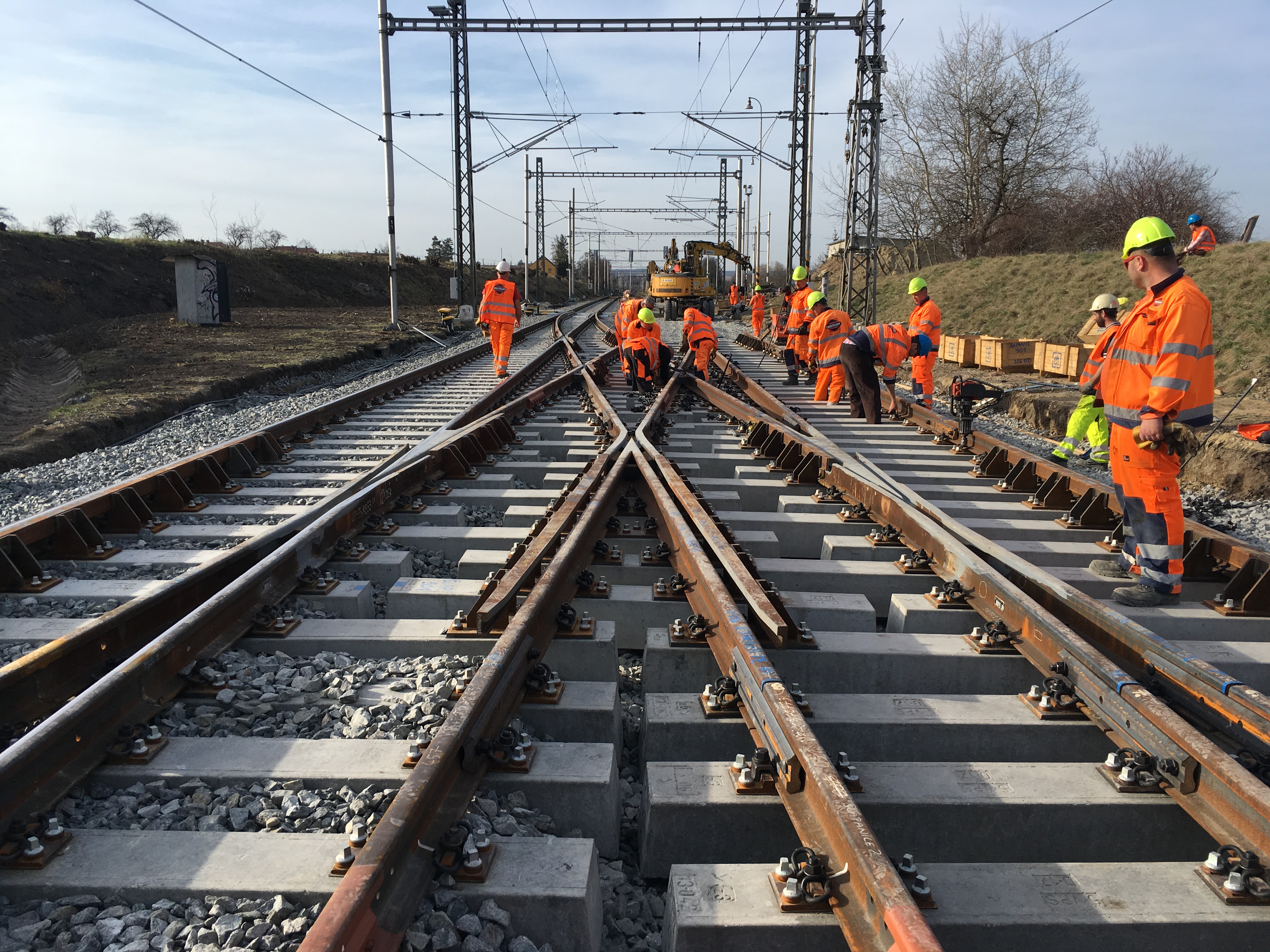 Zvýšení traťové rychlosti v úseku Brno-Slatina – Blažovice  - Izgradnja željezničke infrastrukture