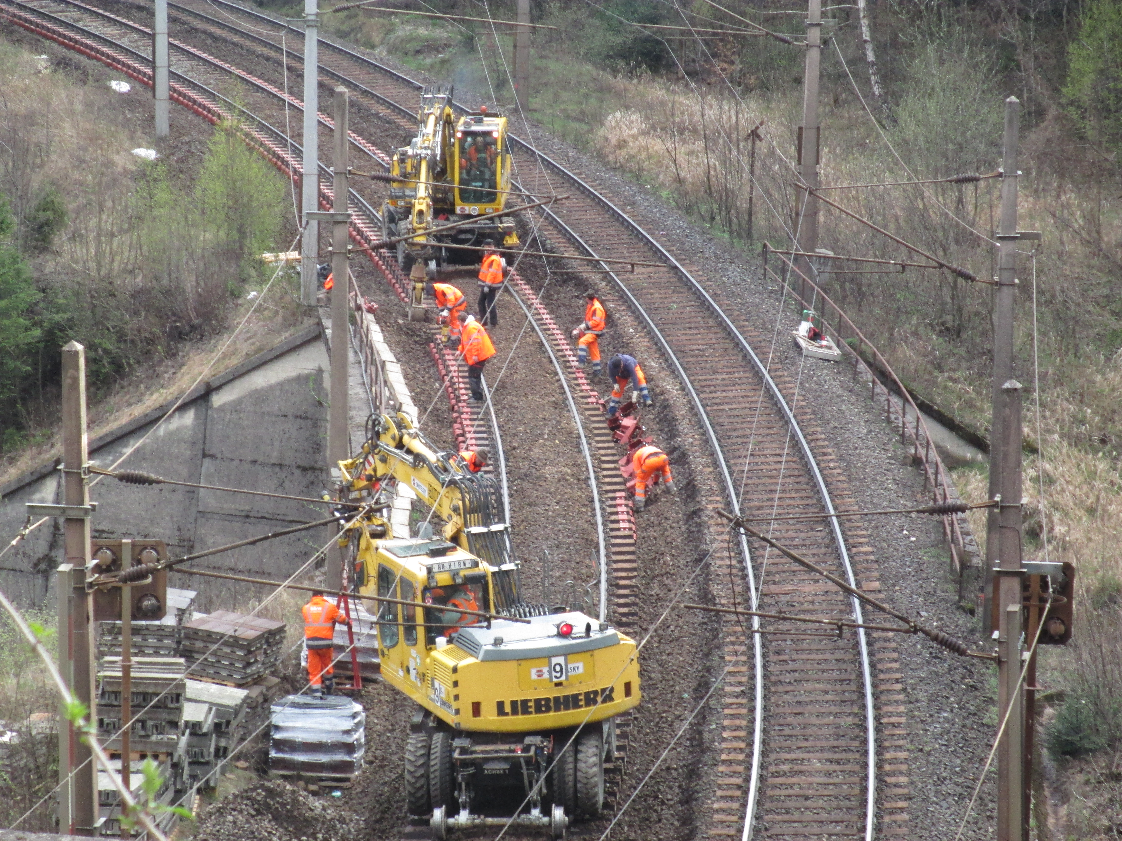 Gleisneulage Semmering - Izgradnja željezničke infrastrukture