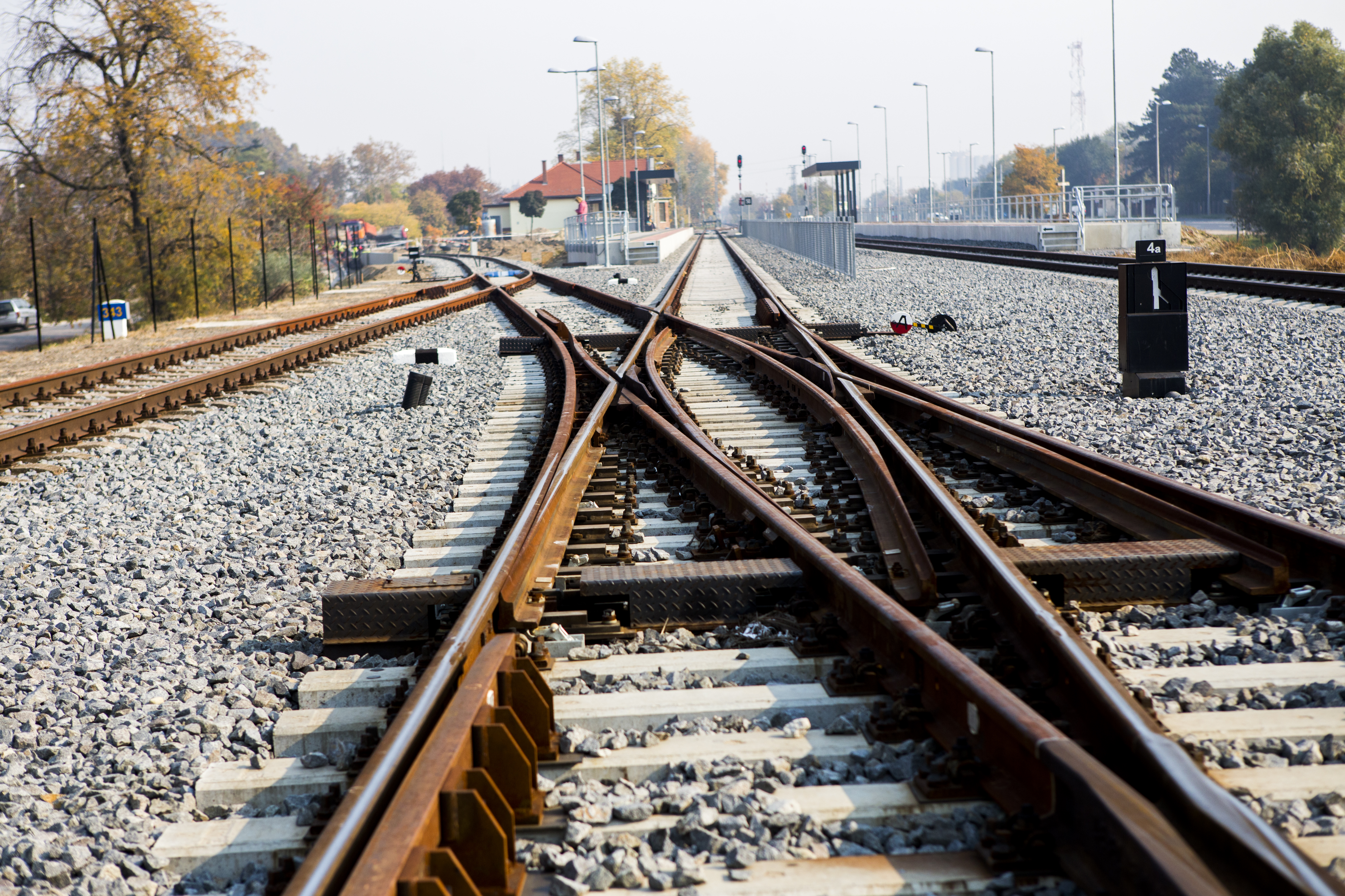 Építési munkák a vasúton, Csongrád - Izgradnja željezničke infrastrukture
