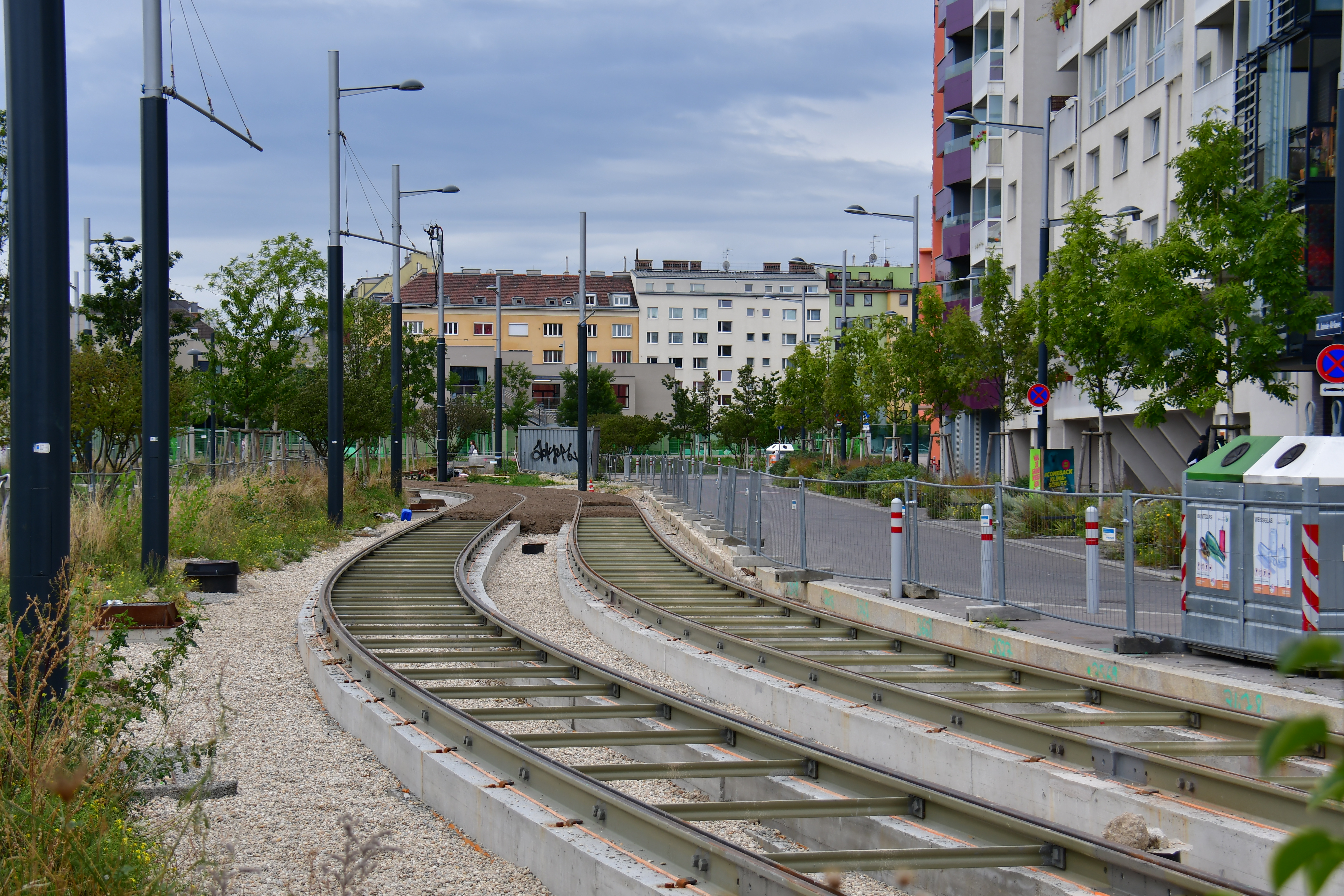Verlängerung Linie D - Izgradnja željezničke infrastrukture