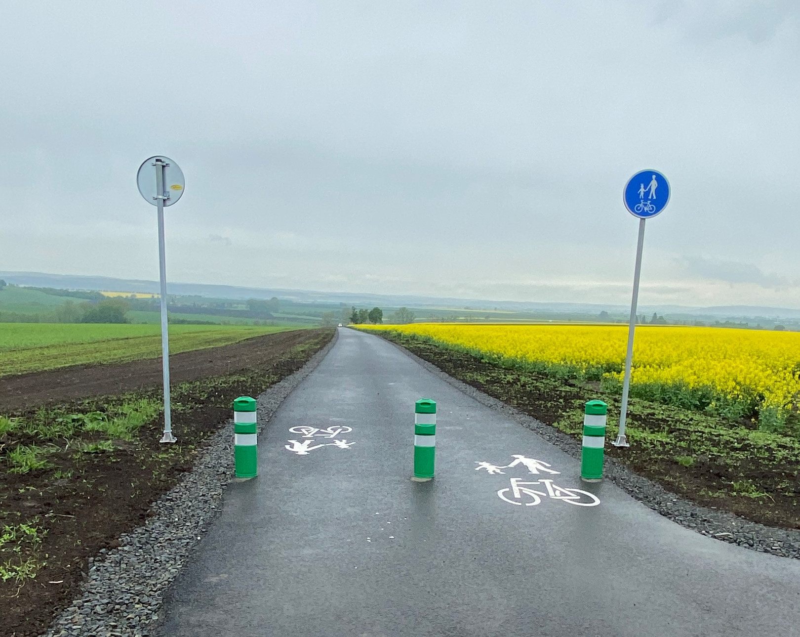 Klenovice na Hané – výstavba cyklostezky - Izgradnja cesta i mostova