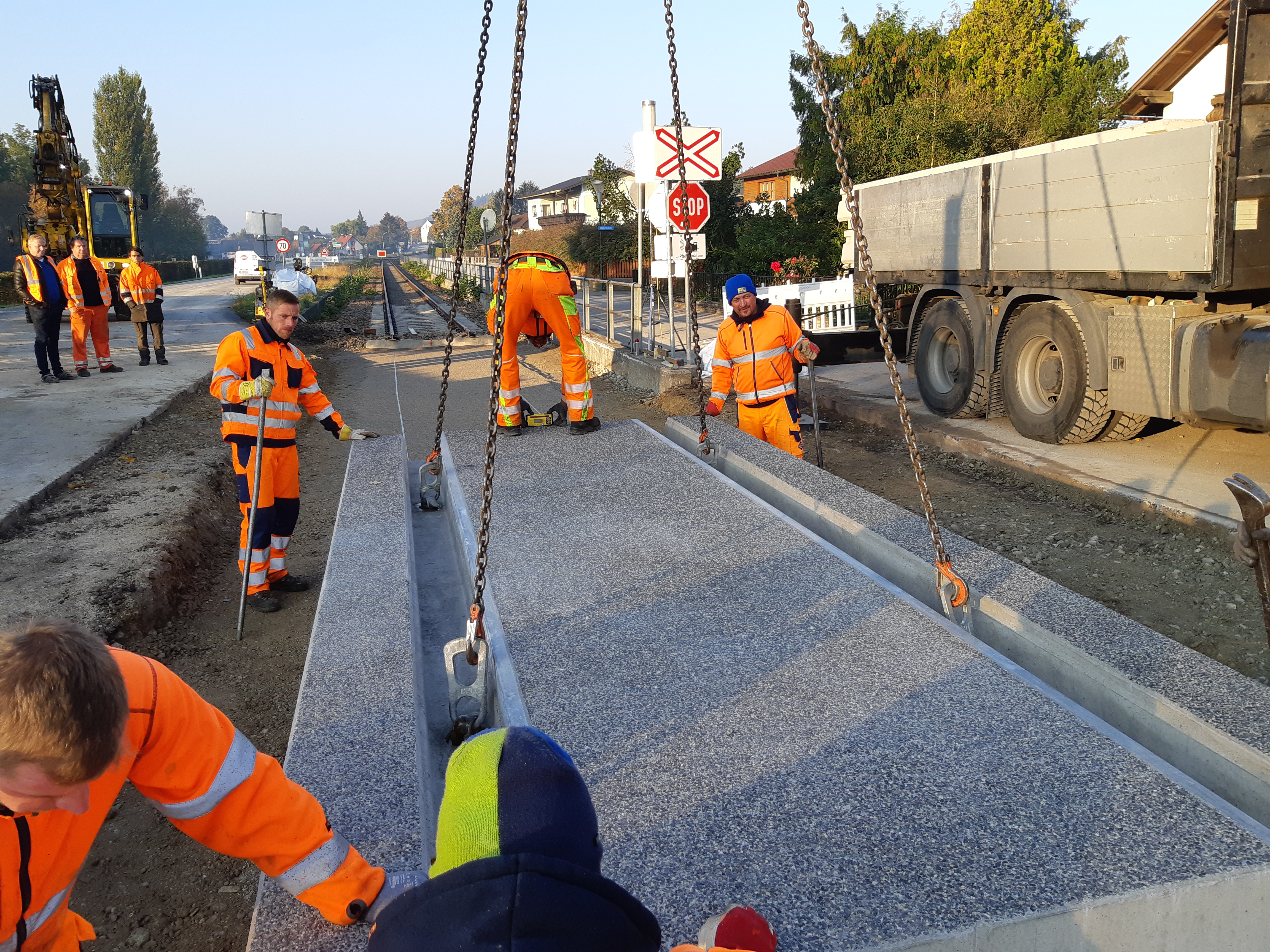 Erneuerung EK mit Gleistragplatten - Izgradnja željezničke infrastrukture