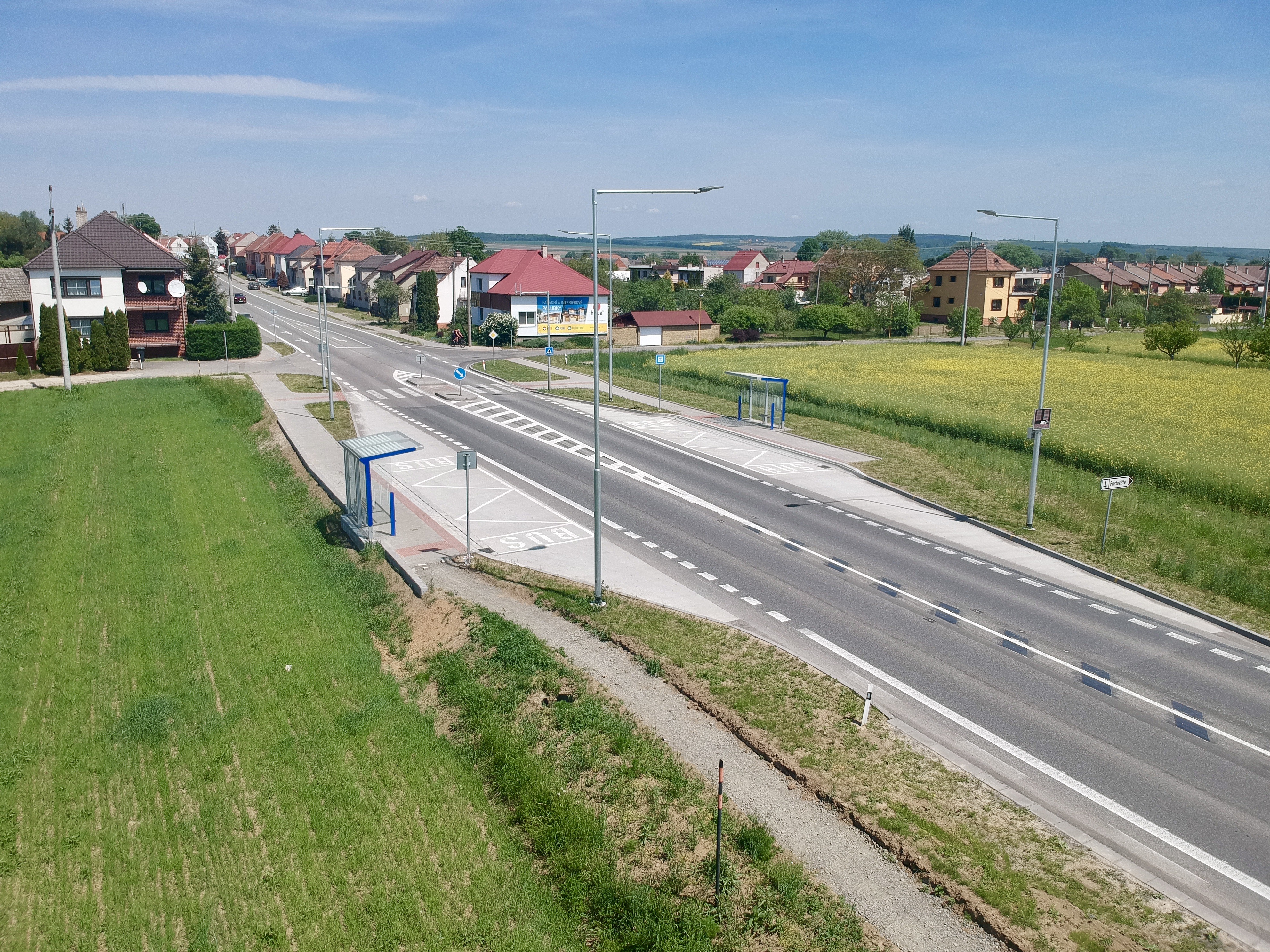 Spytihněv – autobusová zastávka - Izgradnja cesta i mostova